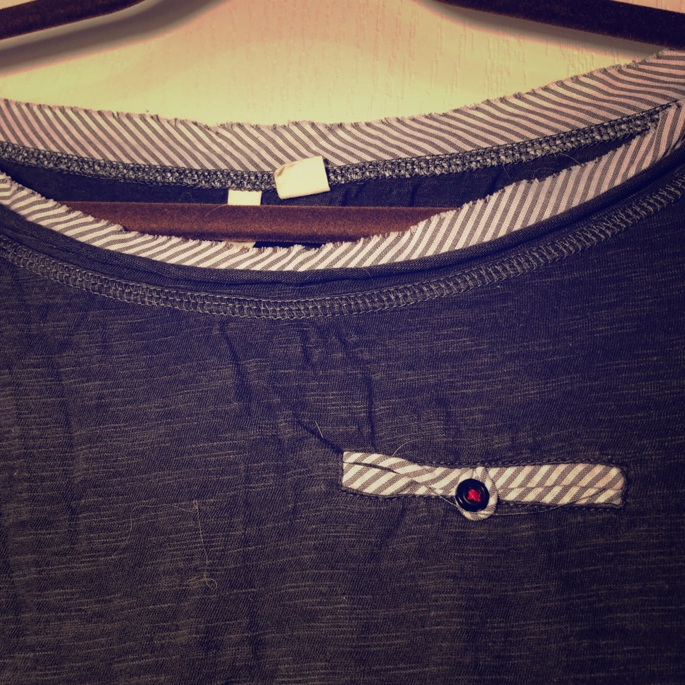 Anthropologie T-shirt w/Striped Accents